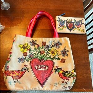 Brighton Limited Edition LOVE 
TWEET Tote bag and Brighton & Love of Art Pouch